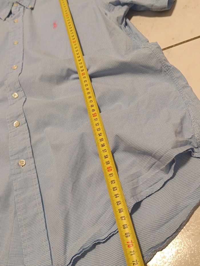 🟦 Chemise Ralph Lauren à petits carreaux – Taille L – Manches courtes (Custom Fit) - photo numéro 12