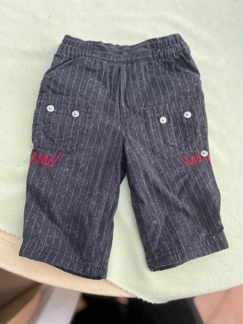 Pantalon noir a ligne Tissaia 3mois