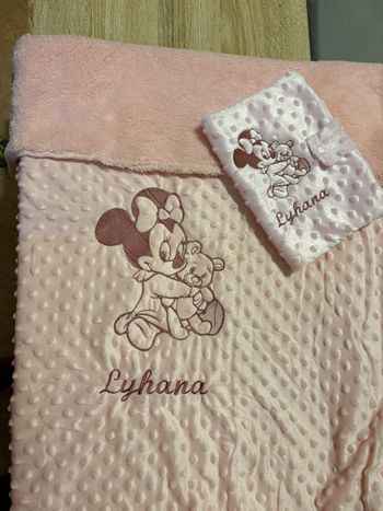 Couette bébé rose souris