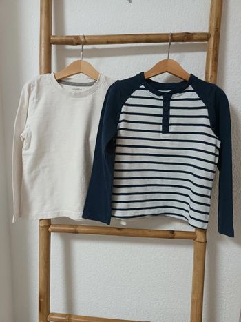 Lot de 2 t-shirts manches longues Lupilu 4 / 6 ans