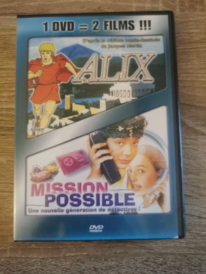 DVD 2 en 1, Alix d'après la célèbre bande dessinée de Jack Martin, et mission possible