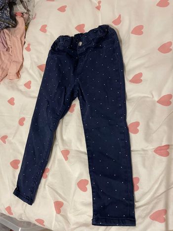 Pantalon bleu à pois h&m 4ans
