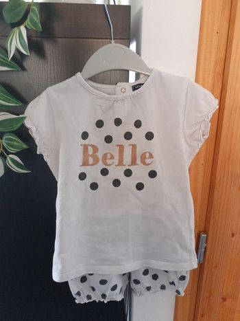 Ensemble pyjama Tee-shirt et short fille 24 mois - Kiabi