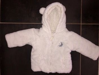 Manteau/gilet pilou à capuche 