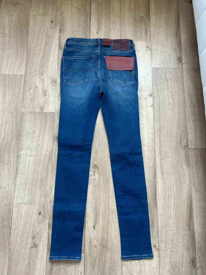 Jeans Teddy Smith bleu flash skinny op destroy 16ans - photo numéro 3