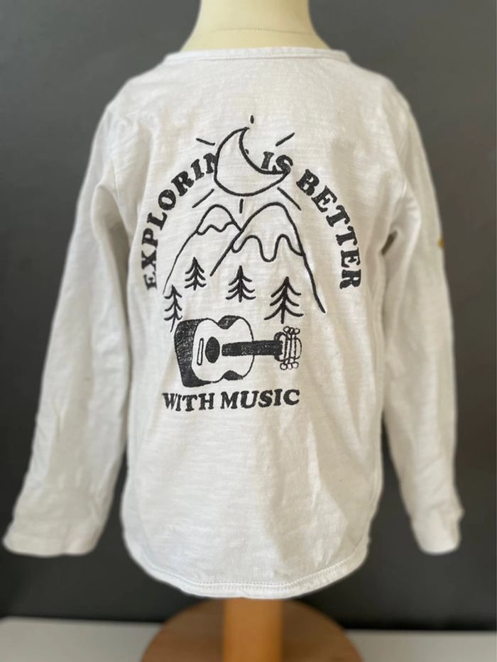 Sweat shirt garçon crème