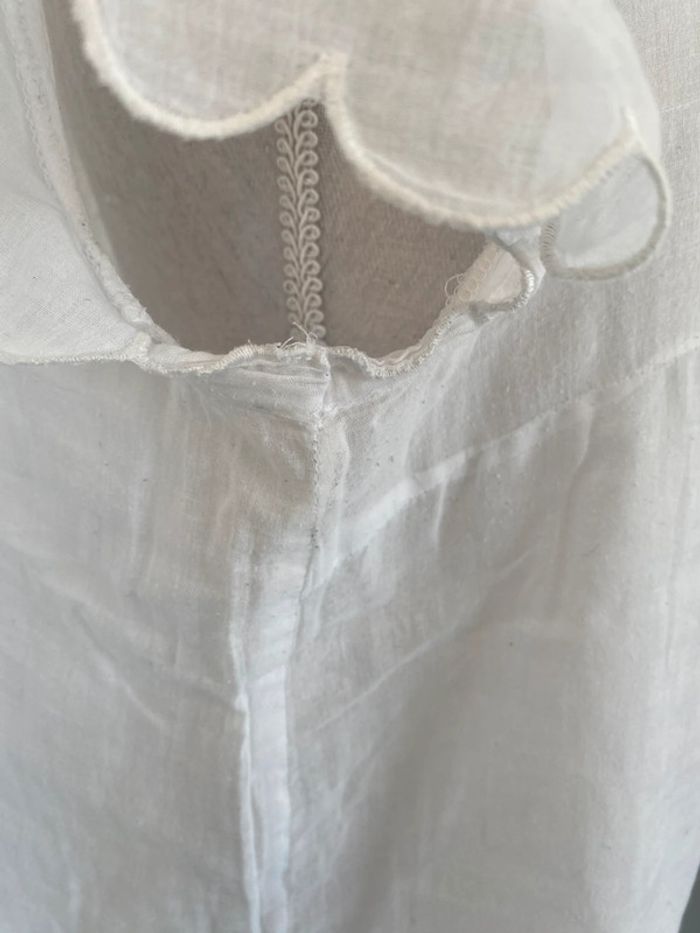 T shirt blanc voile broderie klaya L - photo numéro 7