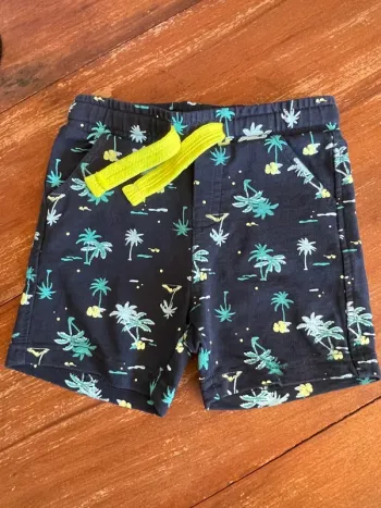 Short bleu Z grain de blé 18 mois