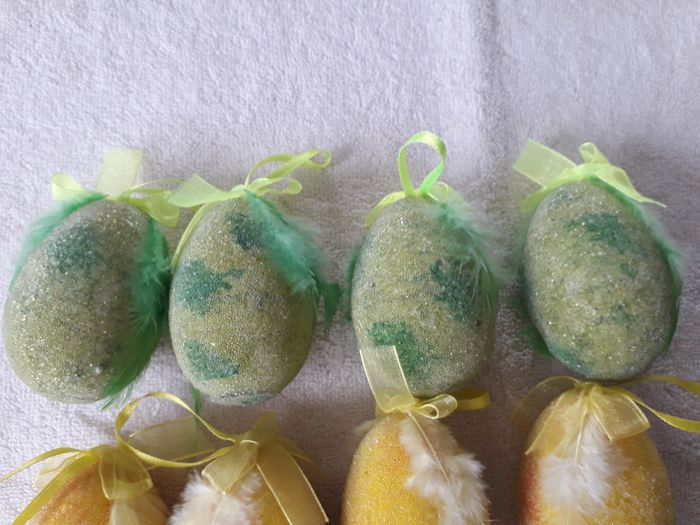 Lots de décors de 14 Pâques oeufs - photo numéro 2