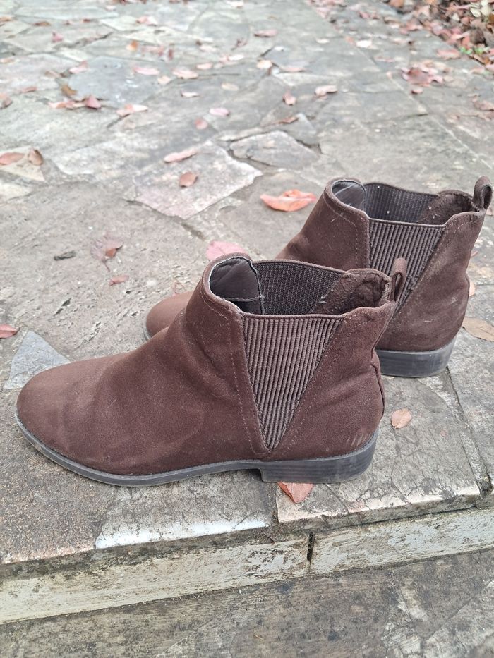 Bottines chelsea marrons 37 - photo numéro 2