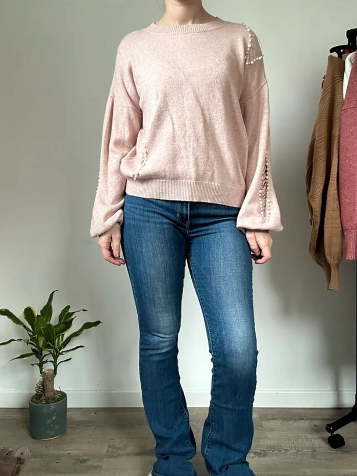 J&H Fashion Pull vieux rose – Taille 40/42 – Très bon état - photo numéro 2