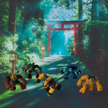 Lot de 5 figurines "Gormiti" NEUF 👾