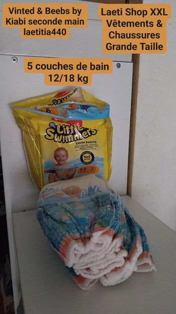 5 couches de bain 12/18 kg