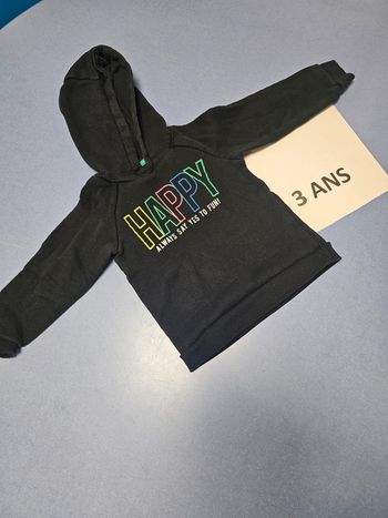 Sweat à capuche garçon taille 3 ans