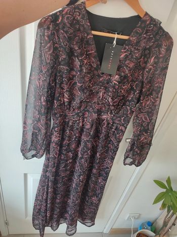 Robe longue imprimé paisley cachemire