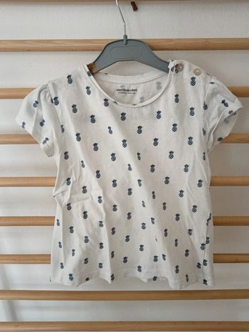 T-shirt vertbaudet ananas