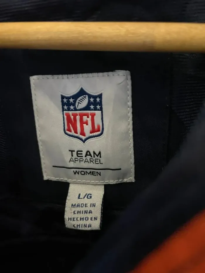 NFL Veste Full Zip Jacket Chicago Bears Navy Blue Womens L - photo numéro 5