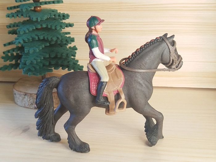 Schleich cavalière et jument Figurine Animal équidé - photo numéro 4