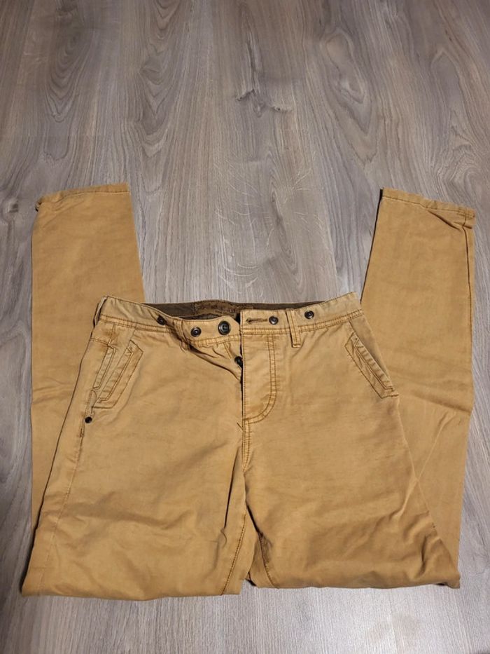 Magnifique pantalon moutarde homme bonobo taille 38 - photo numéro 4
