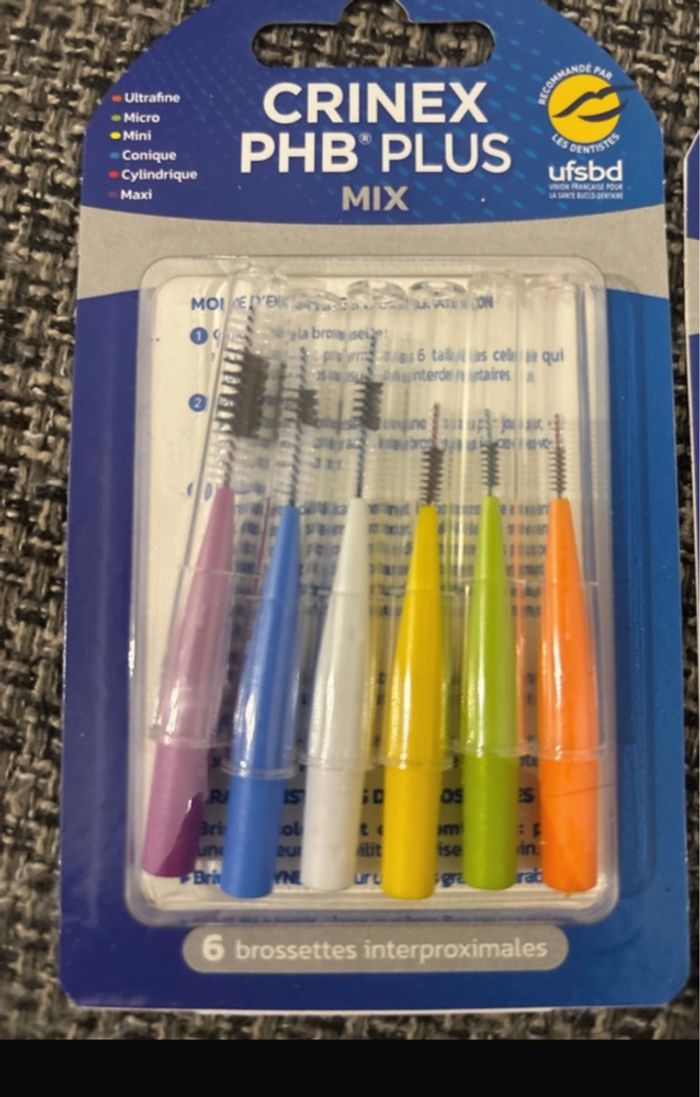 Lot de 2 boîtes de Brossette interdentaires crinex multi taille - photo numéro 3