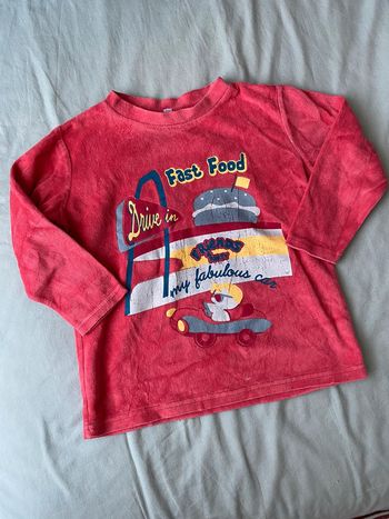 Haut de pyjama velours 5 ans