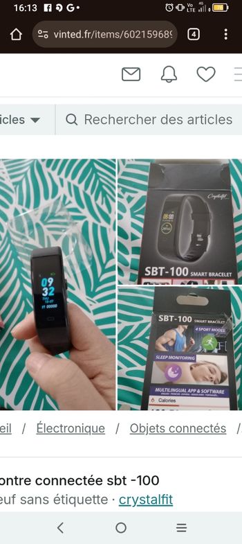 Montre connectée sbt100