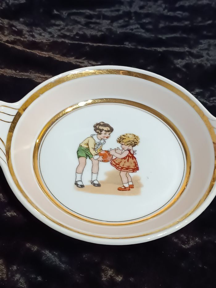 Assiette ancienne à anses - photo numéro 6