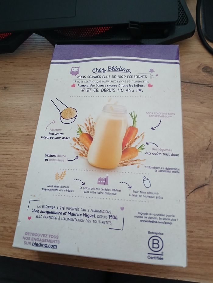 CEREALE RIZ CAROTTE BLEDINER DE BLEDINA - photo numéro 2