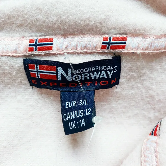 Geographical Norway Expedition Veste Active wear Rose poudré Femme Exclusive NEUF (Taille L) - photo numéro 2