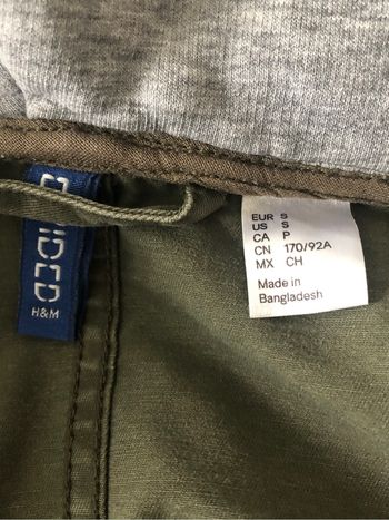 Veste kaki coton molleton