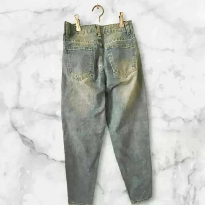Jean taille haute Shein XS (34) bleu clair - photo numéro 2