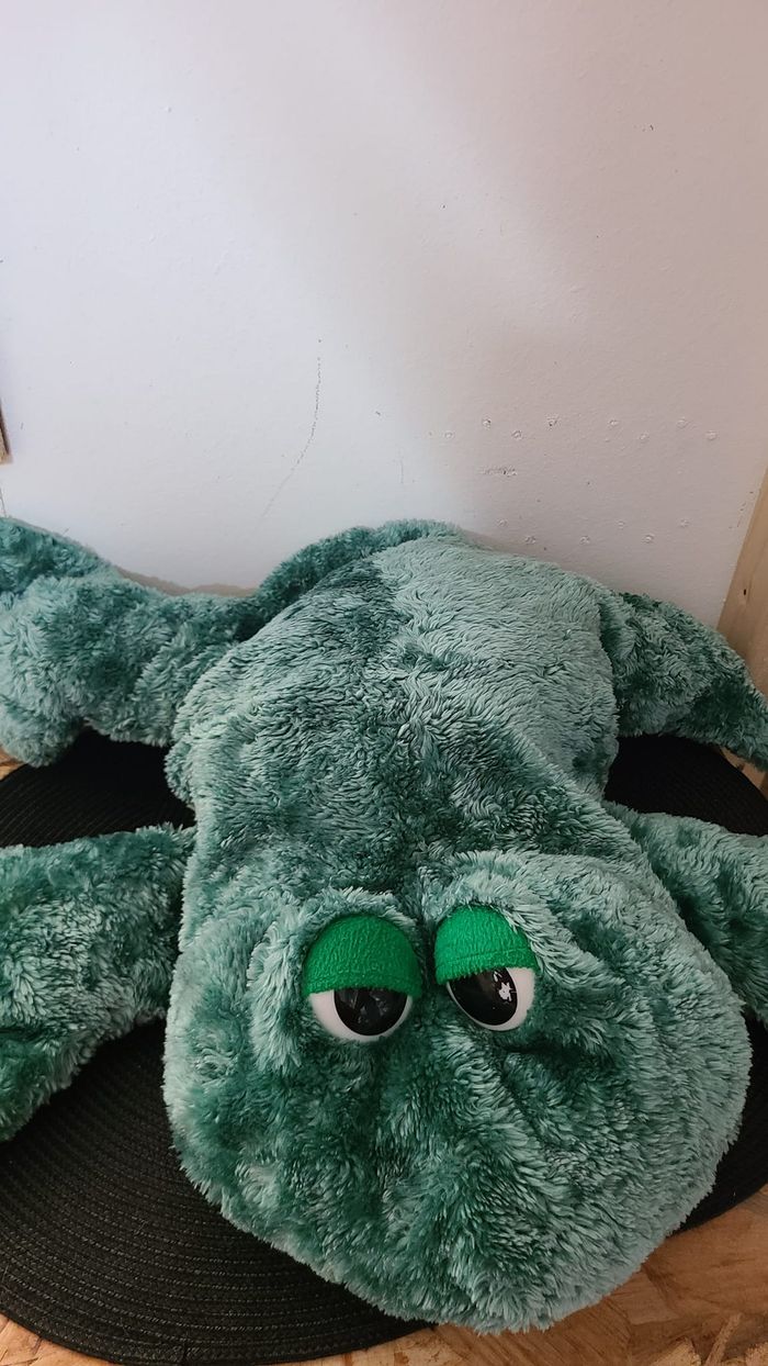 grosse peluche vintage grenouille - photo numéro 5