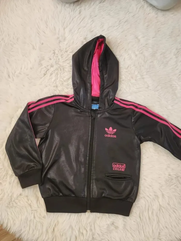 Veste survêtement Adidas fille 36mois - photo numéro 2