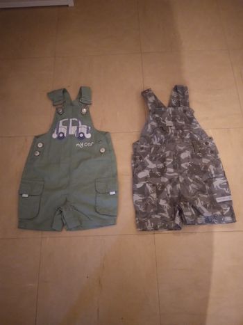 Lot de 2 salopettes garçon
