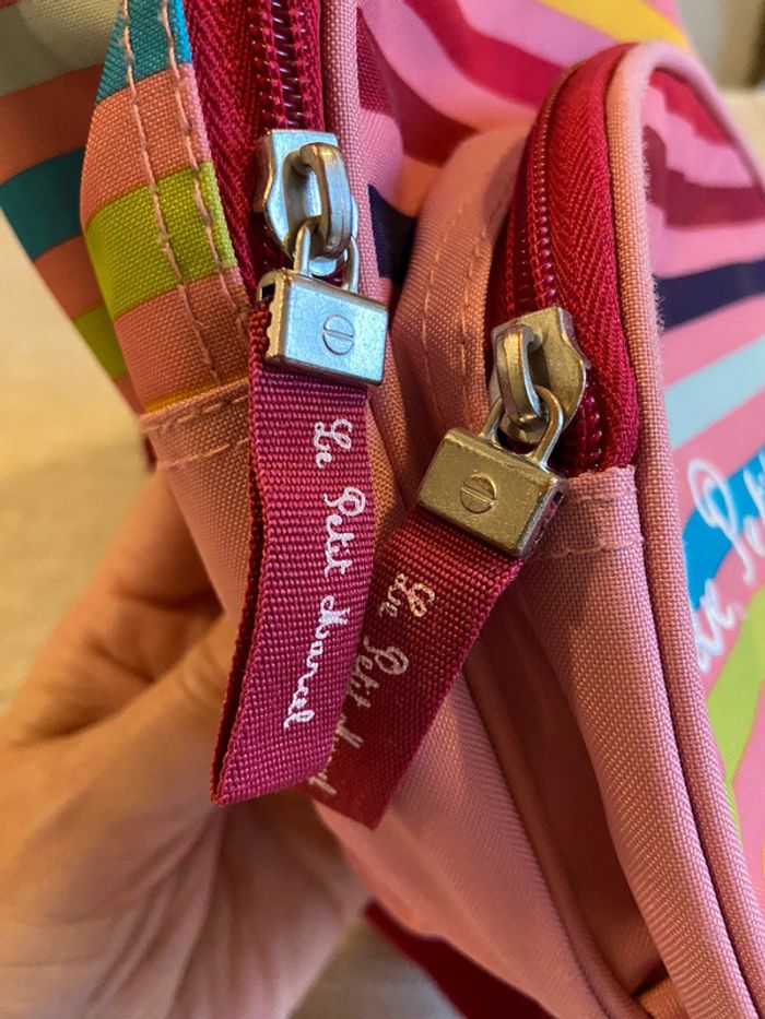 Sac à dos petite fille rayé rose Le Petit Marcel - photo numéro 12