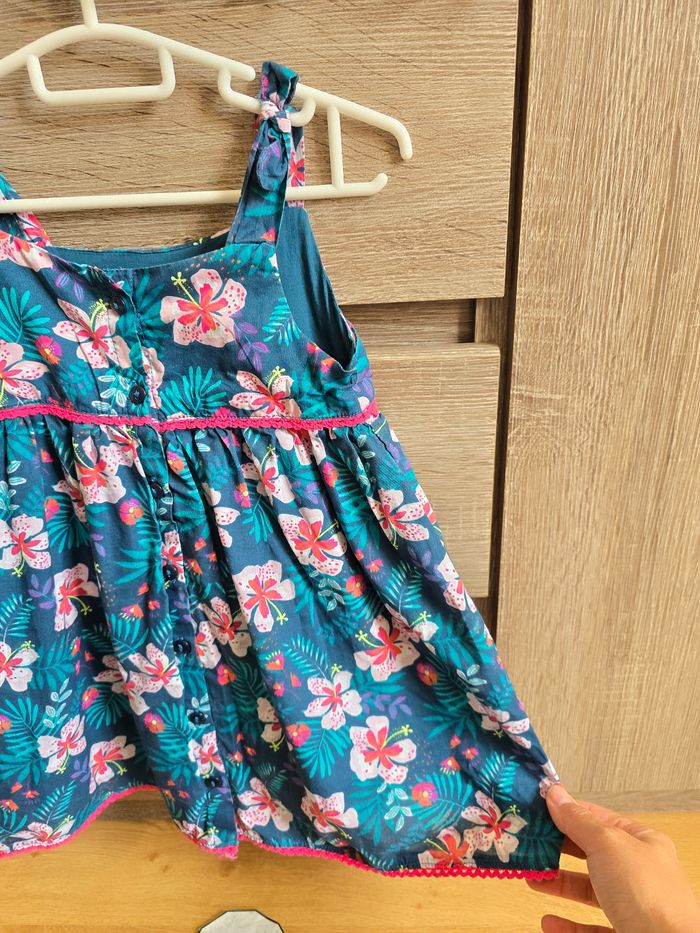 Vêtement Bébé Fille - Robe bretelle fleurie - photo numéro 7