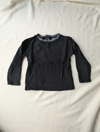 Pull noir/argenté in extenso 5 ans