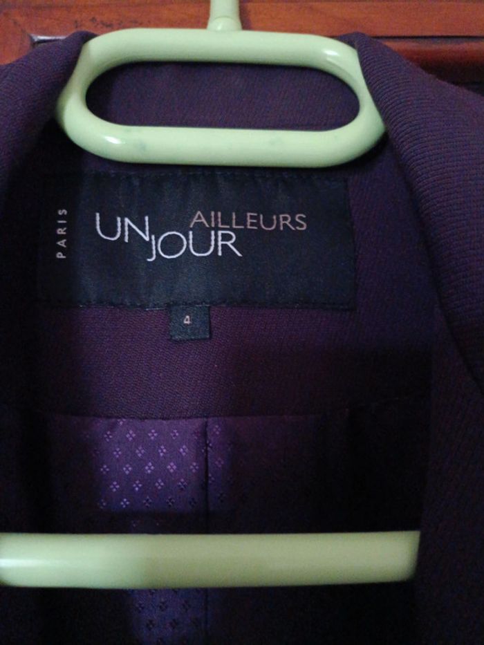 Trench veste violet un jour ailleurs - photo numéro 4