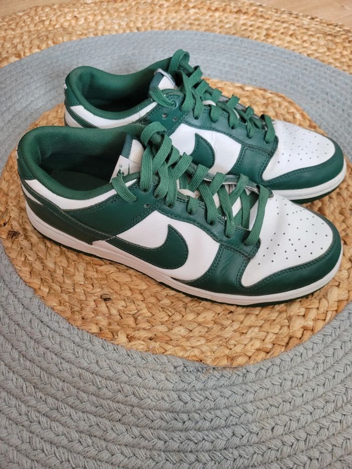 Nike Dunk Low Next Nature - Vertes et Blanches - photo numéro 2