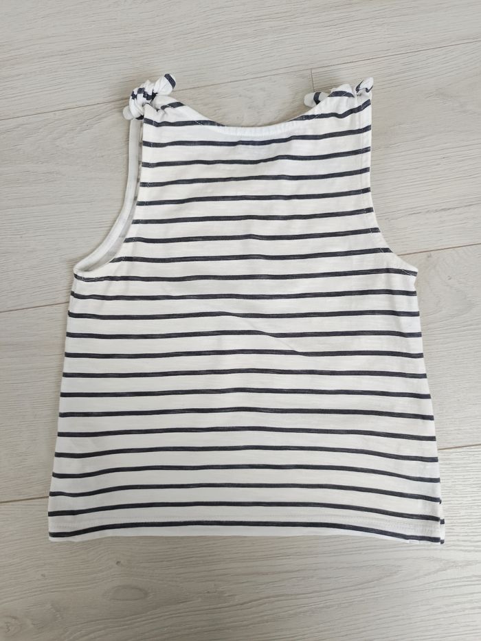 Débardeur blanc rayé Kiabi 6 ans - photo numéro 4