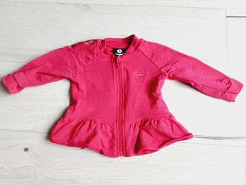 Vêtement bébé fille veste de sport gilet zippé rose Hummel 12 mois 1 an Neuf