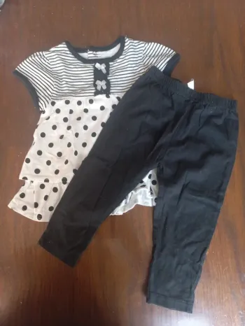 Ensemble robe+legging 12mois 74cm
