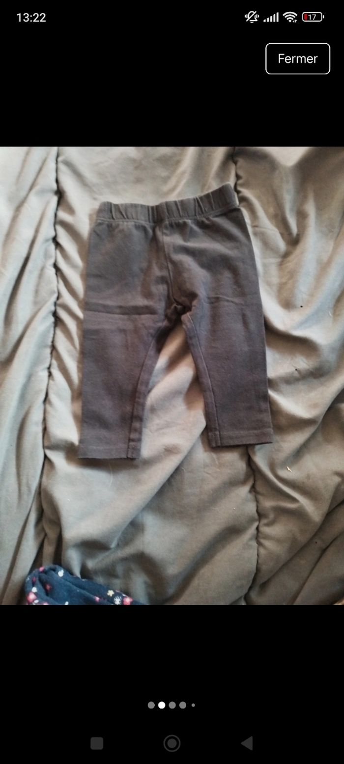 Lot de pantalon leggins bébé fille - photo numéro 2