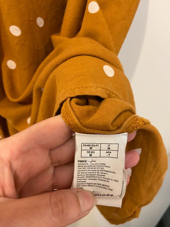 Robe moutarde à pois - photo numéro 5