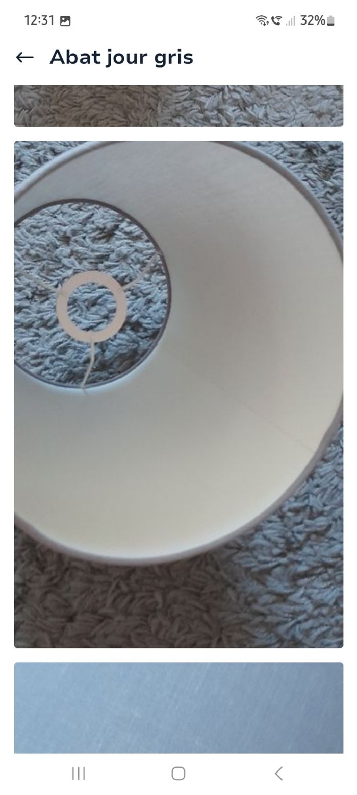 Abat-jour gris - photo numéro 3