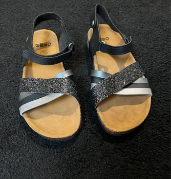 Sandale noir pailletée