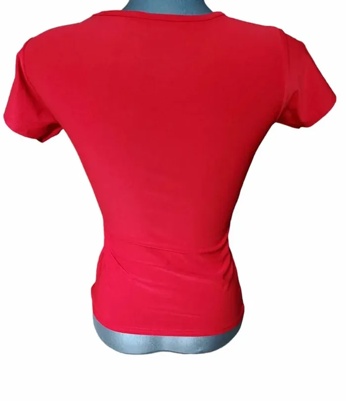 tee shirt rouge femme taille 34 - photo numéro 4