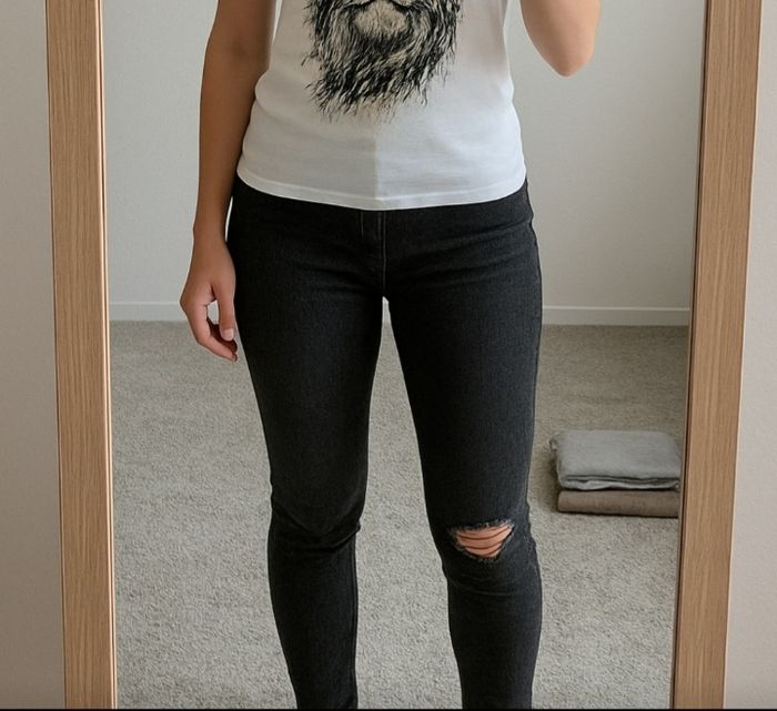 Jean zara taille 38 M - photo numéro 4