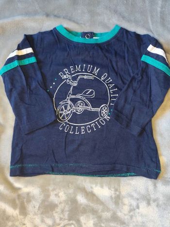 T shirt manches longues, pull fin Verbaudet 12 mois 