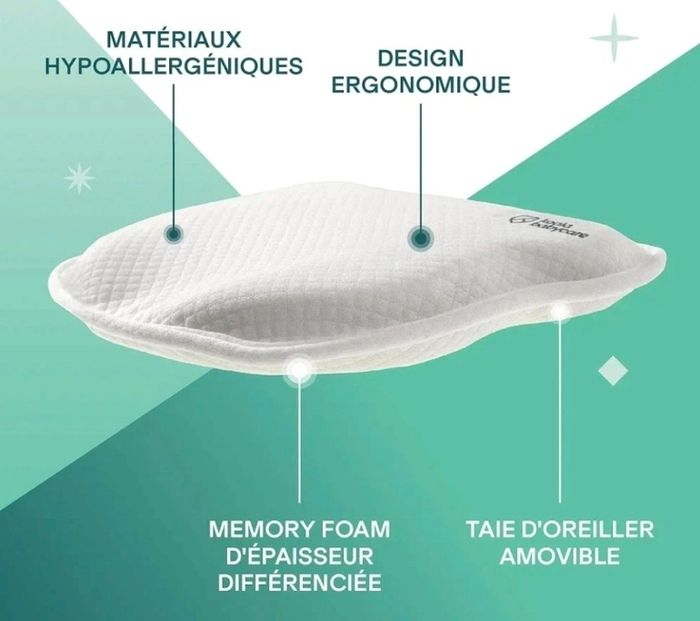 Coussin bébé mémoire de forme NEUF - photo numéro 2